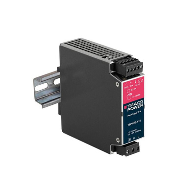 TRACOPOWER TSP Switch Mode DIN Rail Power Supply, 85 → 264V ac ac Input, 12V dc dc Output, 6A Output, 72W