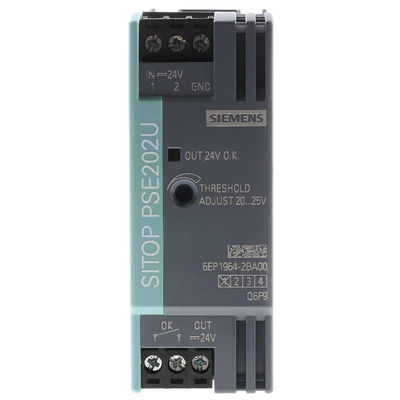 Siemens SITOP PSE202U Redundancy Module Dual Redundancy Module, 24V dc dc Input, 24V dc dc Output, 10A Output