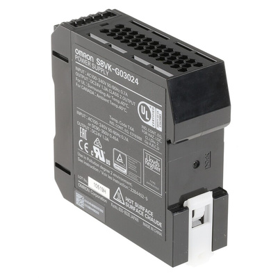 Omron S8VK-G Switch Mode DIN Rail Power Supply, 85 → 264V ac ac, dc Input, 24V dc dc Output, 1.3A Output, 30W