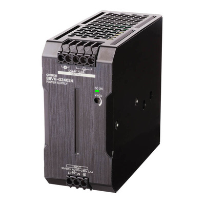 Omron S8VK-G Switch Mode DIN Rail Power Supply, 85 → 264V ac ac, dc Input, 24V dc dc Output, 10A Output, 240W