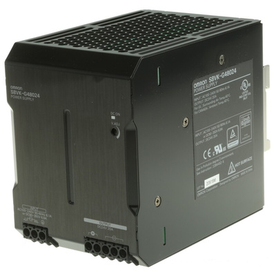 Omron S8VK-G DIN Rail Power Supply, 85 → 264V ac ac, dc Input, 24V dc dc Output, 20A Output, 480W