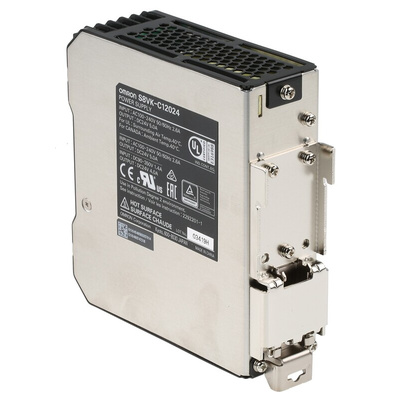 Omron S8VK-C Switch Mode DIN Rail Power Supply, 90 → 350 V dc, 100 → 240 V ac ac, dc Input, 24V dc dc