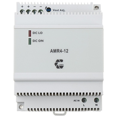 Chinfa AMR4 Switch Mode DIN Rail Power Supply, 90 → 264V ac ac Input, 12V dc dc Output, 4.5A Output, 54W