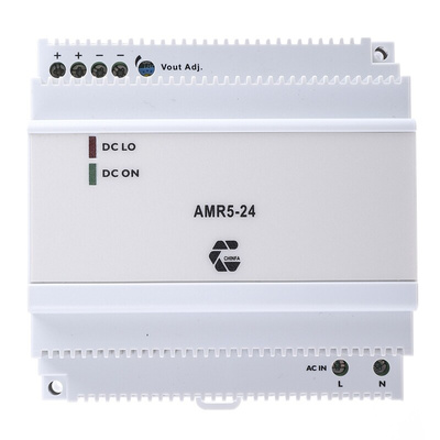 Chinfa AMR5 Switch Mode DIN Rail Power Supply, 90 → 264V ac ac Input, 24V dc dc Output, 4.2A Output, 100.8W