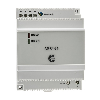 Chinfa AMR4 Switch Mode DIN Rail Power Supply, 90 → 264V ac ac Input, 24V dc dc Output, 2.5A Output, 60W