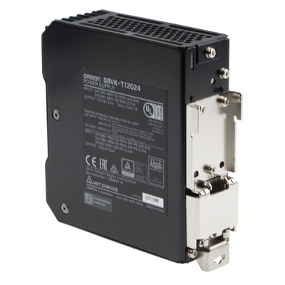 Omron S8VK-T Switch Mode DIN Rail Power Supply, 380 → 480 V ac, 450 → 600 V dc ac, dc Input, 24V dc dc