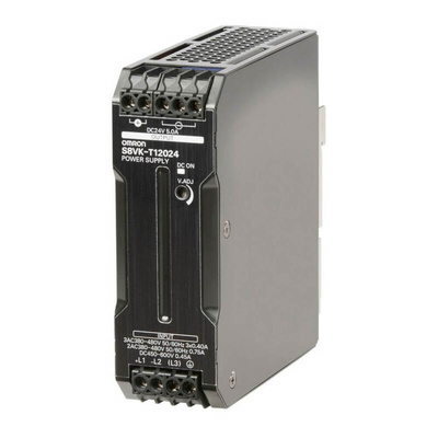 Omron S8VK-T Switch Mode DIN Rail Power Supply, 380 → 480 V ac, 450 → 600 V dc ac, dc Input, 24V dc dc