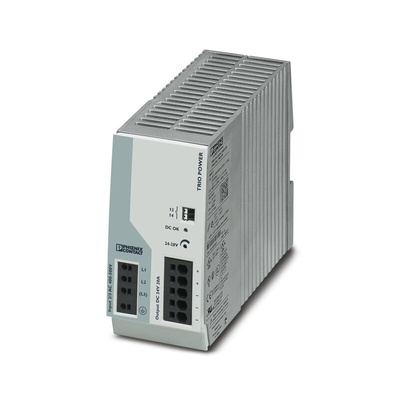 Phoenix Contact TRIO-PS-2G/3AC/24DC/20 Switch Mode DIN Rail Power Supply, 400V ac ac Input, 24V dc dc Output, 20A