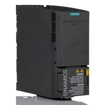 Siemens Inverter Drive, 2.2 kW, 3 Phase, 400 V ac, 6 A, 7.4 A, SINAMICS G120C Series