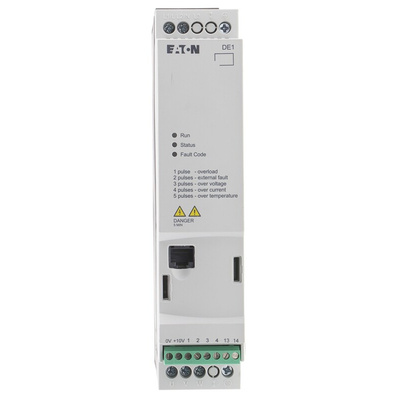Eaton Variable Speed Starter, 0.75 kW, 1 Phase, 230 V ac, 4.3 A, Series