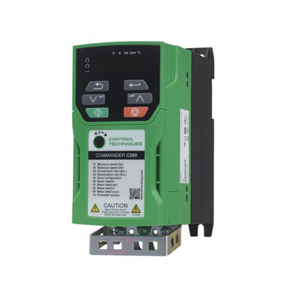 Control Techniques Inverter Drive, 0.55 kW, 1 Phase, 200 → 240 V ac, 3.3 A, C200 Series