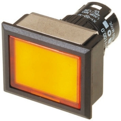 Modular Switch Body, IP65, Yellow, Panel Mount, Momentary for use with Series 61 -20°C +55°C