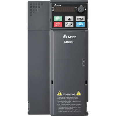 Delta Electronics Inverter Drive, 7.5 kW, 3 Phase, 460 V, 17 A, VFD-MS Series