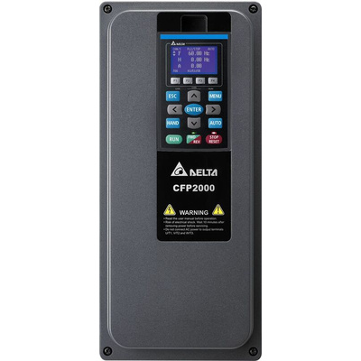 Delta Electronics Variable Speed Drive, 4 kw, 3 Phase, 460 V, 10.5/9 A, CFP2000 Series