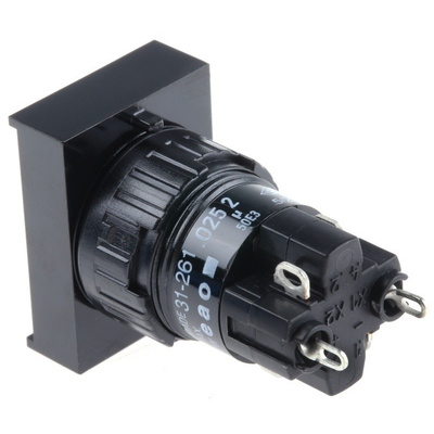 Illuminated Push Button Switch, IP40, Panel Mount, Latching for use with Series 31 -25°C +55°C