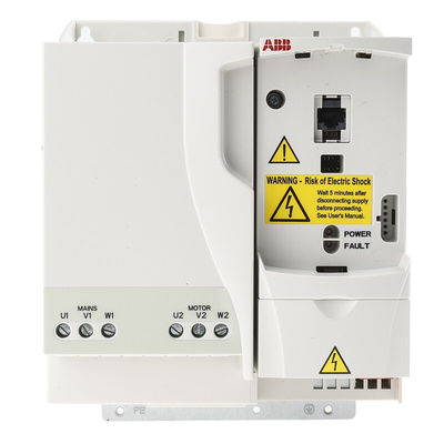 ABB Inverter Drive, 7.5 kW, 3 Phase, 400 V ac, 17.2 A, ACS310 Series