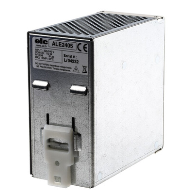ELC ALE Linear DIN Rail Power Supply, 190 → 253V ac ac Input, 24V dc dc Output, 5A Output, 120W