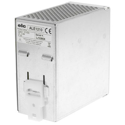 ELC Linear DIN Rail Power Supply, 190 → 253V ac ac Input, 12V dc dc Output, 10A Output, 150W