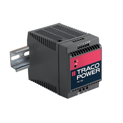 TRACOPOWER TPC DIN Rail Power Supply, 85 → 264 V ac, 90 → 375 V dc ac, dc Input, 12V dc dc Output, 8A
