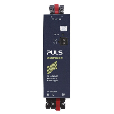 PULS CP Redundancy Module DIN Rail Power Supply, 100 → 240V ac ac, dc Input, 24V dc dc Output, 10A Output, 240W