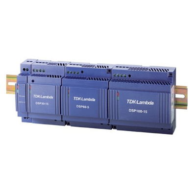 TDK-Lambda DSP Switch Mode DIN Rail Power Supply, 90 → 264V ac ac, dc Input, 5V dc dc Output, 7A Output, 60W
