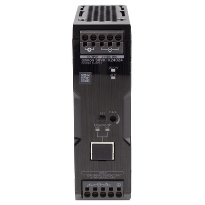 Omron S8VK-X Switch Mode DIN Rail Power Supply, 230V ac ac, dc Input, 24V dc dc Output, 10A Output, 240W