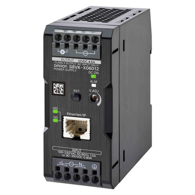 Omron S8VK-X Switch Mode DIN Rail Power Supply, 230V ac ac, dc Input, 12V dc dc Output, 4.5A Output, 60W