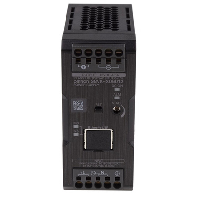 Omron S8VK-X Switch Mode DIN Rail Power Supply, 230V ac ac, dc Input, 12V dc dc Output, 4.5A Output, 60W