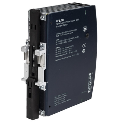PULS CP DIN Rail Power Supply, 100 → 240 V ac, 110 → 300 V dc ac, dc Input, 24V dc dc Output, 5A Output,