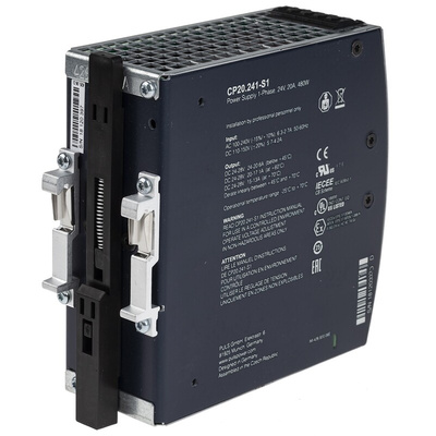 PULS CP DIN Rail Power Supply, 100 → 240V ac ac, dc Input, 24V dc dc Output, 20A Output, 480W