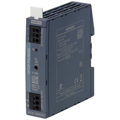 Siemens SITOP PSU6200 Switch Mode DIN Rail Power Supply, 85 → 264V ac ac, dc Input, 12V dc dc Output, 2A Output,