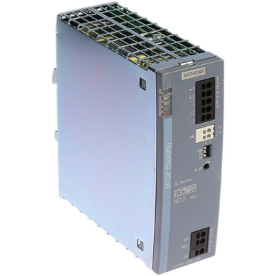 Siemens SITOP PSU6200 Switch Mode DIN Rail Power Supply, 85 → 264V ac ac, dc Input, 24V dc dc Output, 10A