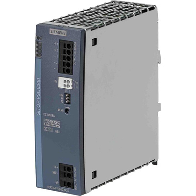 Siemens SITOP DIN Rail Power Supply, 85 → 264V ac ac, dc Input, 48V dc dc Output, 5A Output, 240W