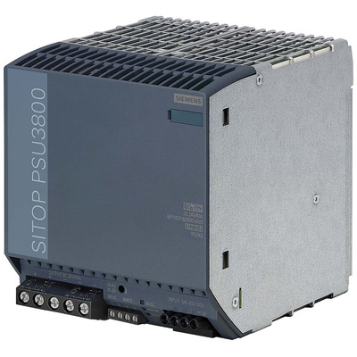Siemens SITOP PSU3800 Stabilised DIN Rail Power Supply, 400 → 500V ac Input, 24V dc Output, 30 → 40A