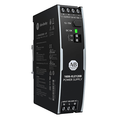 Rockwell Automation 1606 DIN Rail Power Supply, 100 → 240 V ac, 110 → 150 V dc ac, dc Input, 12V dc