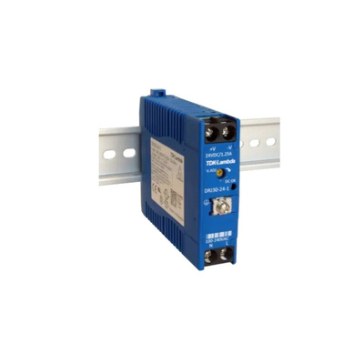 TDK-Lambda DRJ DIN Rail Power Supply, 85 → 264 V ac V dc, 120 → 370 V ac V dc ac, dc Input, 5V dc dc