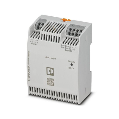 Phoenix Contact STEP POWER Switch Mode PSU, 100 → 240 V, 110 → 250 V ac, dc Input, 24V dc dc Output,
