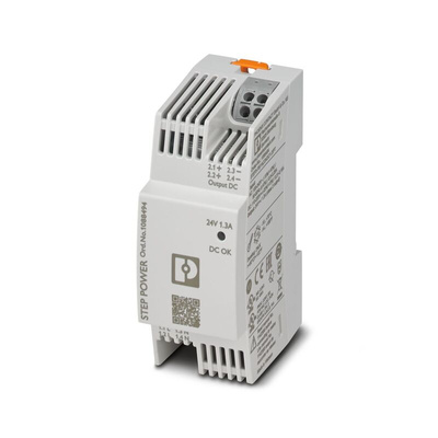 Phoenix Contact STEP3 PSU, 100 → 240 V, 110 → 250 V ac Input, 24V dc Output, 1.3A Output