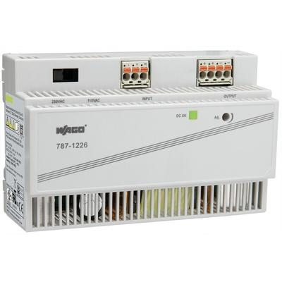 Wago 787 Switch Mode DIN Rail Power Supply, 100 → 120 V ac, 200 → 240 V ac, 250 → 375 V dc ac, dc