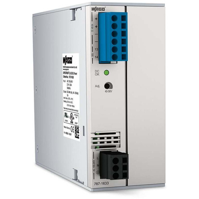 Wago 787 Switch Mode Switching Power Supply, 230V ac ac Input, 48V dc dc Output, 5A Output, 240W