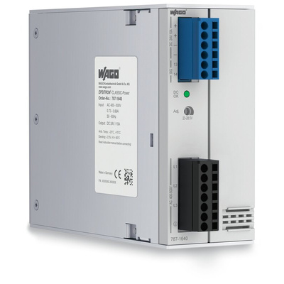 Wago 787 Switch Mode Switching Power Supply, 480V ac ac Input, 24V dc dc Output, 10A Output, 240W