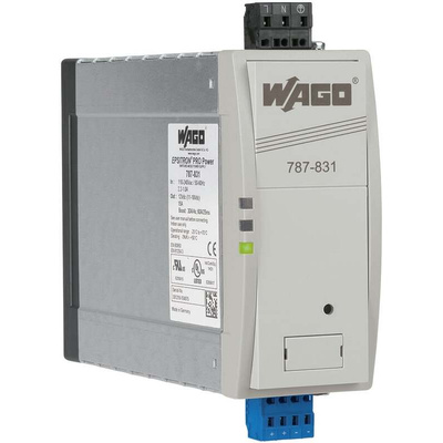 Wago 787 Switch Mode Switching Power Supply, 230V ac ac Input, 12V dc dc Output, 15A Output, 180W