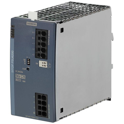Siemens 6EP3436 DIN Rail Power Supply, 400 → 500V ac ac Input, 24V dc dc Output, 20A Output