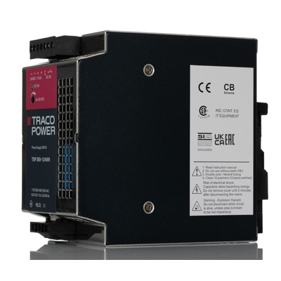 TRACOPOWER TSP-WR Switch Mode DIN Rail Power Supply, 187 → 550V ac ac Input, 24V dc dc Output, 15A Output, 360W