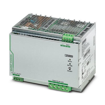 Phoenix Contact QUINT-PS/ 1AC/48DC/20 Switch Mode DIN Rail Power Supply, 85 → 264V ac ac Input, 48V dc dc