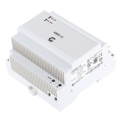 Chinfa AMR5 Switch Mode DIN Rail Power Supply, 90 → 264V ac ac Input, 12V dc dc Output, 6A Output, 72W