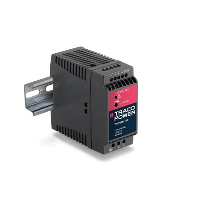 TRACOPOWER TPC DIN Rail Power Supply, 85 → 264V ac ac, dc Input, 12V dc dc Output, 3.5A Output, 42W