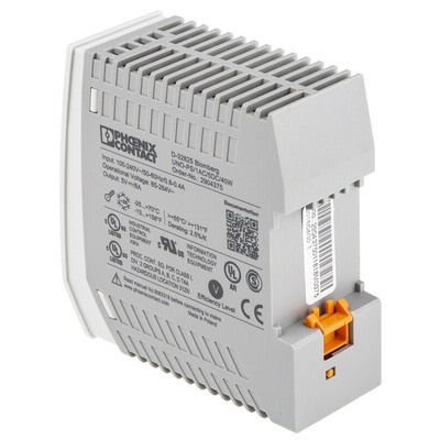 Phoenix Contact UNO-PS/1AC/ 5DC/ 40W Switch Mode DIN Rail Power Supply, 85 → 264V ac ac Input, 5V dc dc Output,