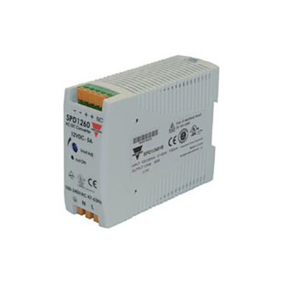 Carlo Gavazzi Switch Mode DIN Rail Power Supply, 85 → 264V ac ac, dc Input, 12V dc dc Output, 5A Output, 60W