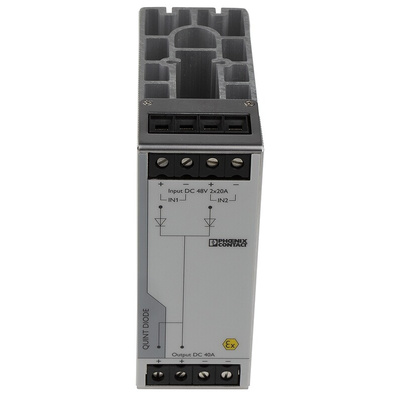 Phoenix Contact DIN Rail Diode Module, QUINT4-DIODE/48DC/2X20/1X40 Series